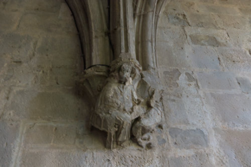 Capitel claustro la Oliva evangelista